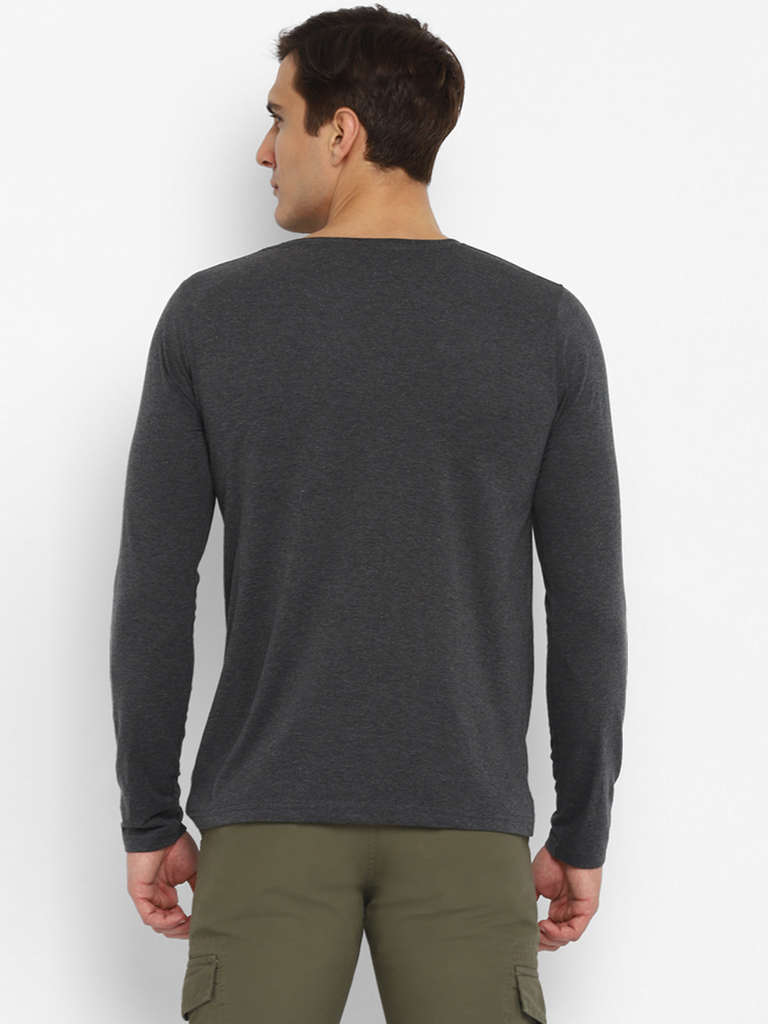 Ap'pulse Men's Round Neck Long Sleeve Tshirt