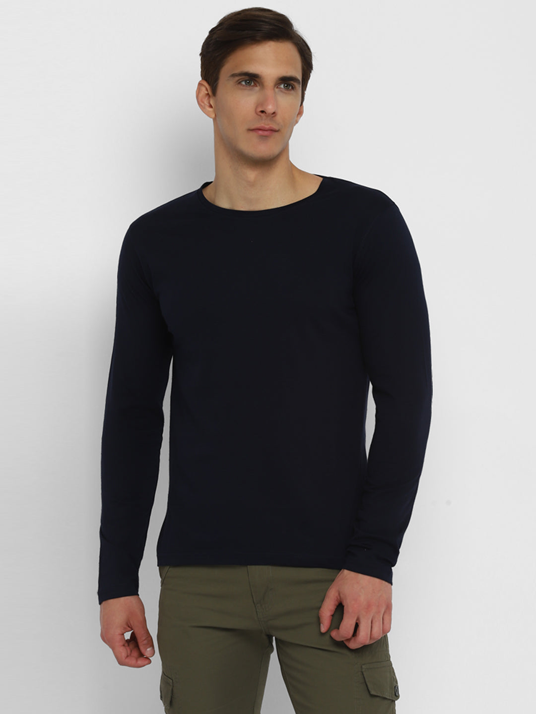 Ap'pulse Men's Round Neck Long Sleeve Tshirt