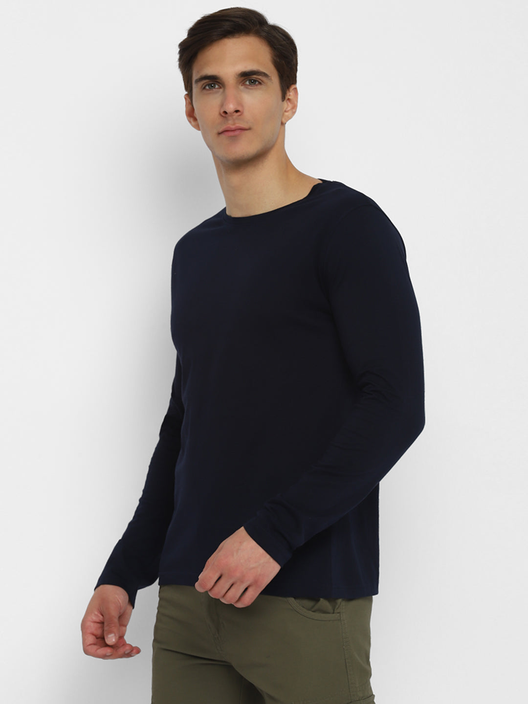 Ap'pulse Men's Round Neck Long Sleeve Tshirt