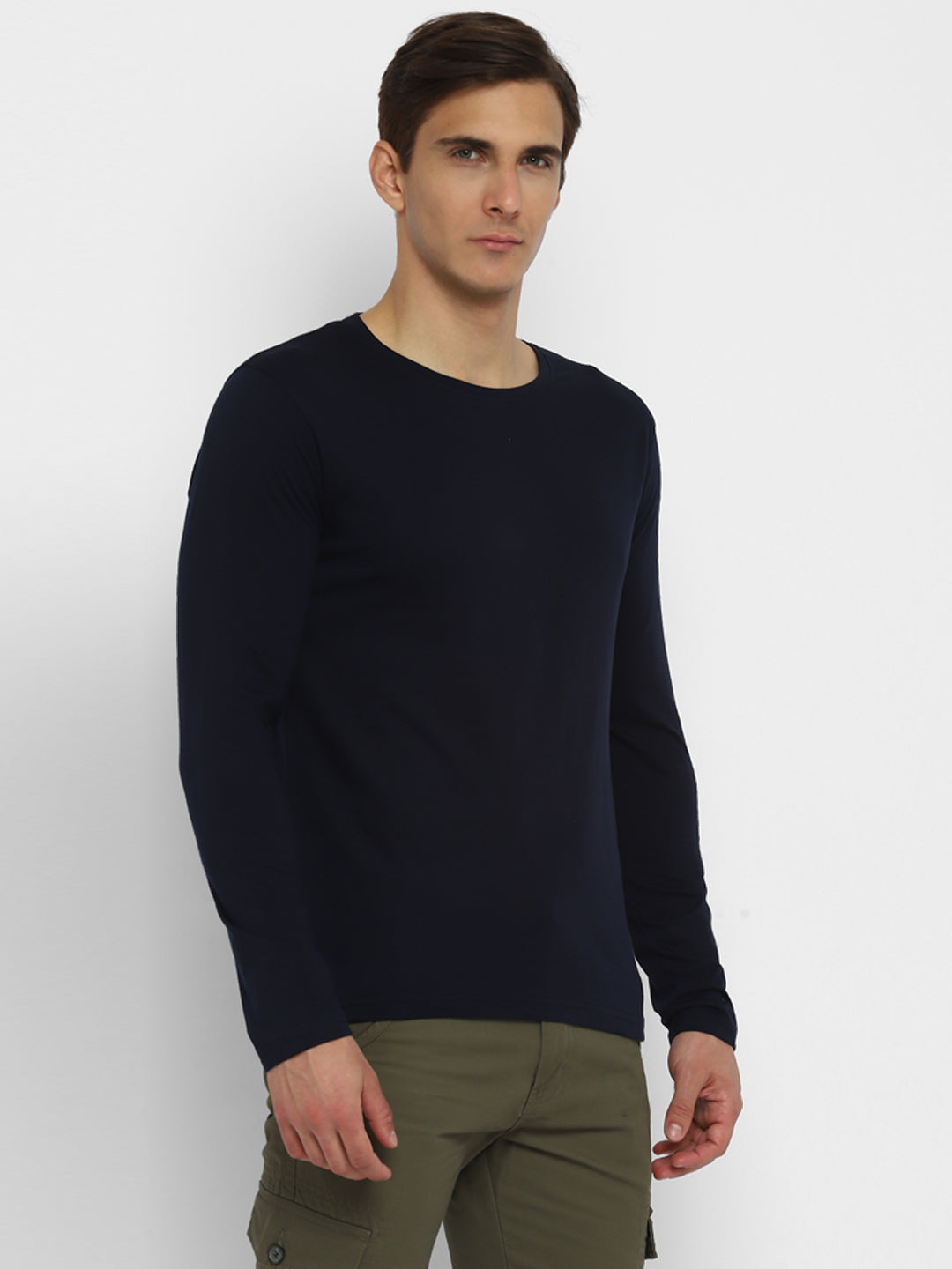 Ap'pulse Men's Round Neck Long Sleeve Tshirt