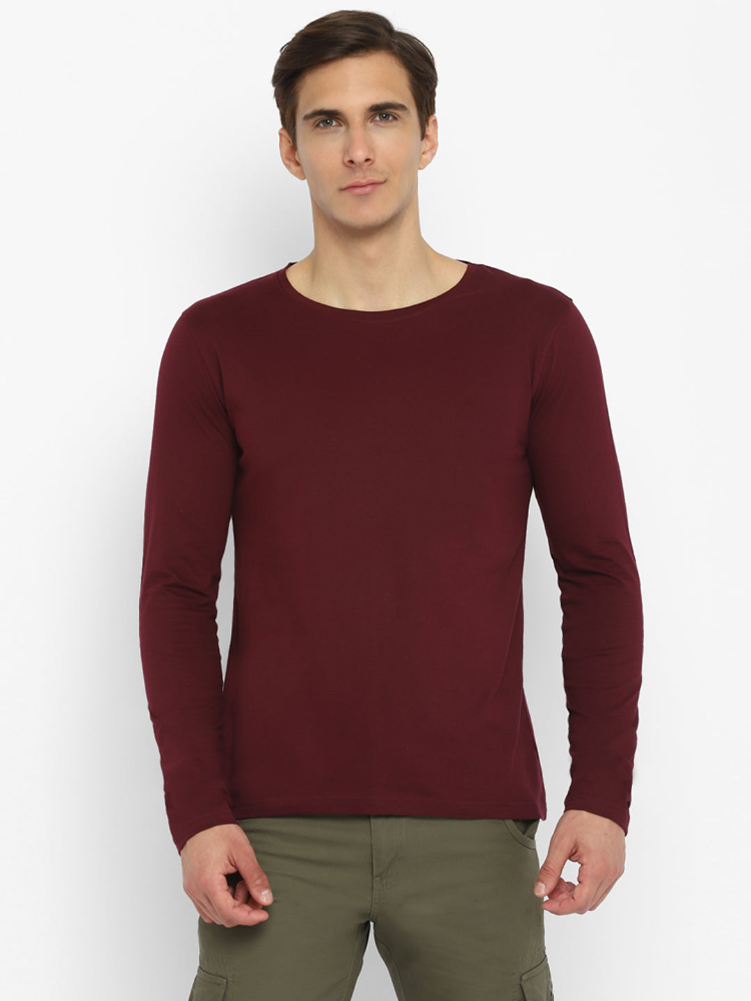 Ap'pulse Men's Round Neck Long Sleeve Tshirt