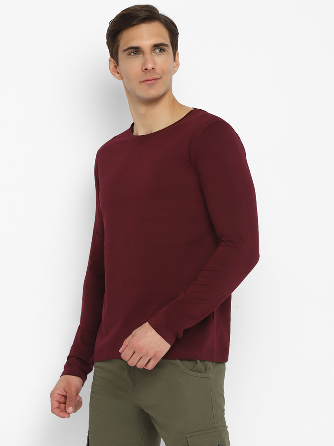 Ap'pulse Men's Round Neck Long Sleeve Tshirt