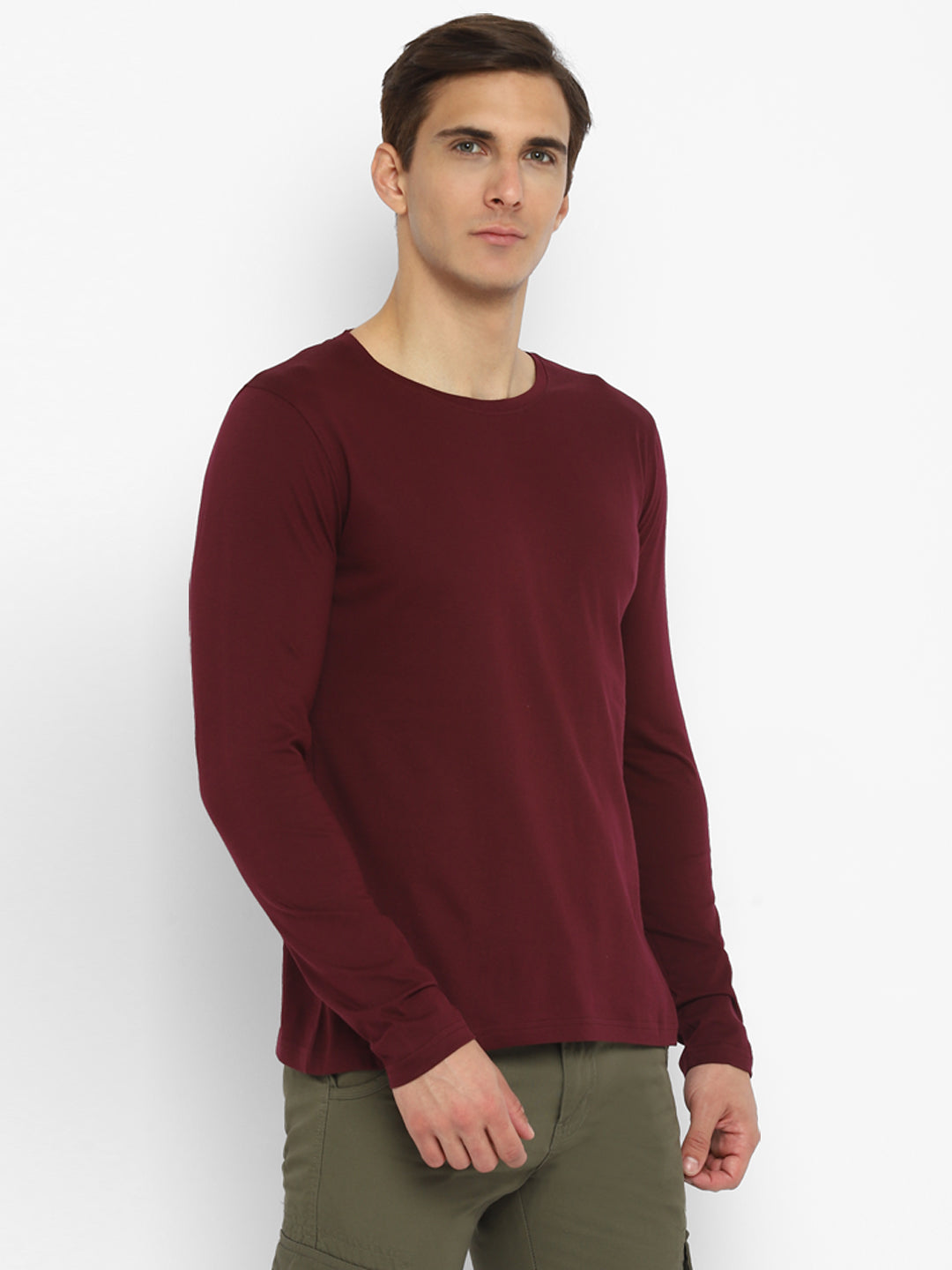 Ap'pulse Men's Round Neck Long Sleeve Tshirt