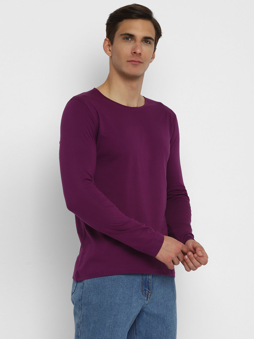 Ap'pulse Men's Round Neck Long Sleeve Tshirt