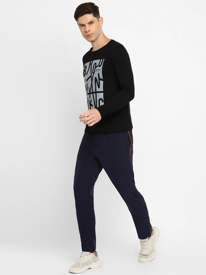Appulse Men's Round Neck Long Sleeve Printed T-Shirt | Men | Premium Cotton | Activewear | Athleisure