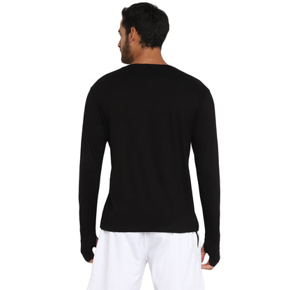 Appulse Men's Printed Long Sleeve Thumb Hole Round Neck T-Shirt | Men | Premium Cotton | Activewear | Athleisure
