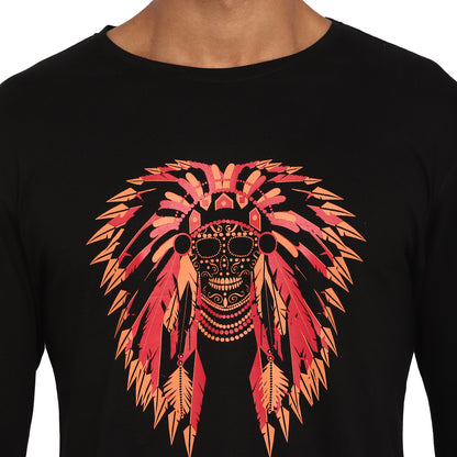 Appulse Men's Printed Long Sleeve Thumb Hole Round Neck T-Shirt | Men | Premium Cotton | Activewear | Athleisure