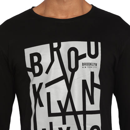 Appulse Men's Printed Long Sleeve Thumb Hole Round Neck T-Shirt | Men | Premium Cotton | Activewear | Athleisure