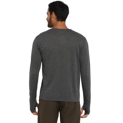 Appulse Men's Printed Long Sleeve Thumb Hole Round Neck T-Shirt | Men | Premium Cotton | Activewear | Athleisure