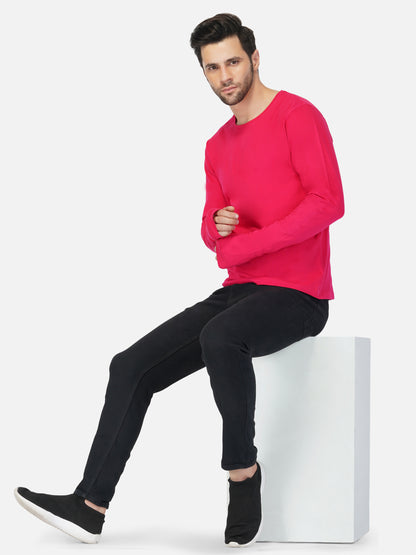 Appulse Men's Round Neck Long Sleeve Thumb Hole T-Shirt | Men | Premium Cotton | Activewear | Athleisure