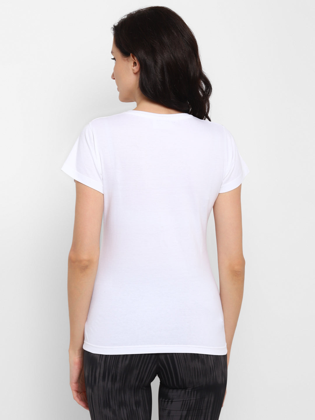 Ap'pulse Women's Round Neck Tshirt with Bottom Knot