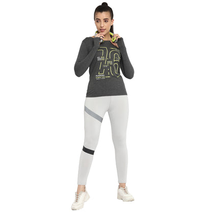 Appulse Women's Printed Long Sleeve Thumb Hole Round Neck T-Shirt | Women | Premium Cotton | Activewear | Athleisure