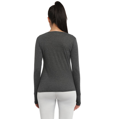 Appulse Women's Printed Long Sleeve Thumb Hole Round Neck T-Shirt | Women | Premium Cotton | Activewear | Athleisure