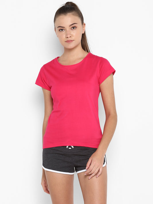 Ap'pulse Women's Short Sleeve Round neck Tshirt