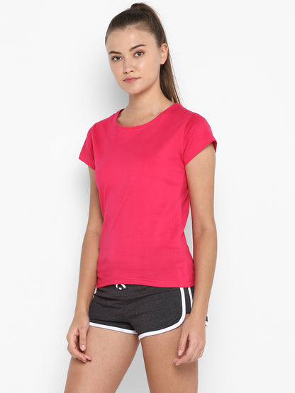 Appulse Women's Short Sleeve Round neck T-Shirt | Women | Premium Cotton | Activewear | Athleisure