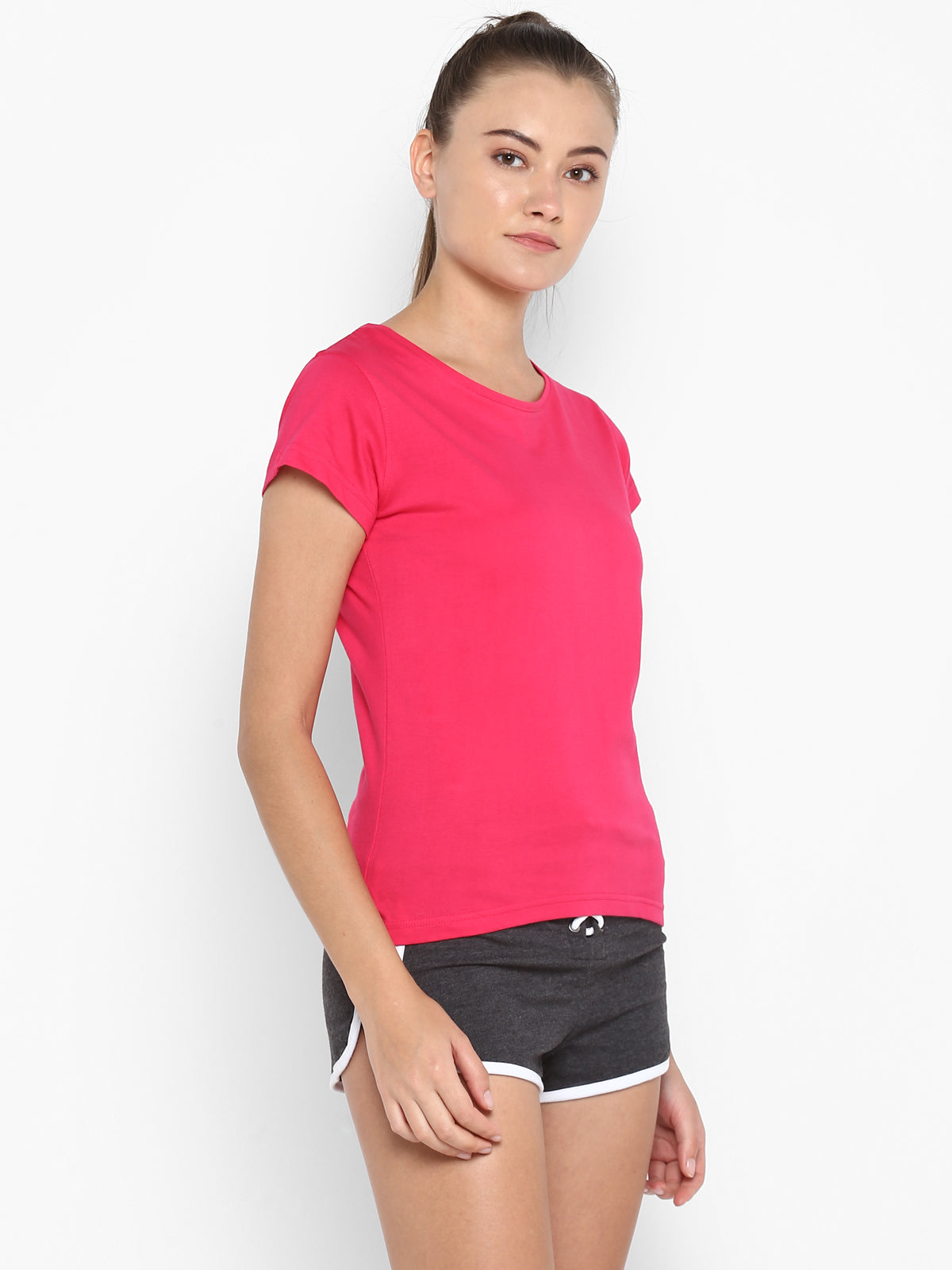 Ap'pulse Women's Short Sleeve Round neck Tshirt