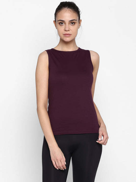 Ap'pulse Women's Sleeveless Round neck Tshirt