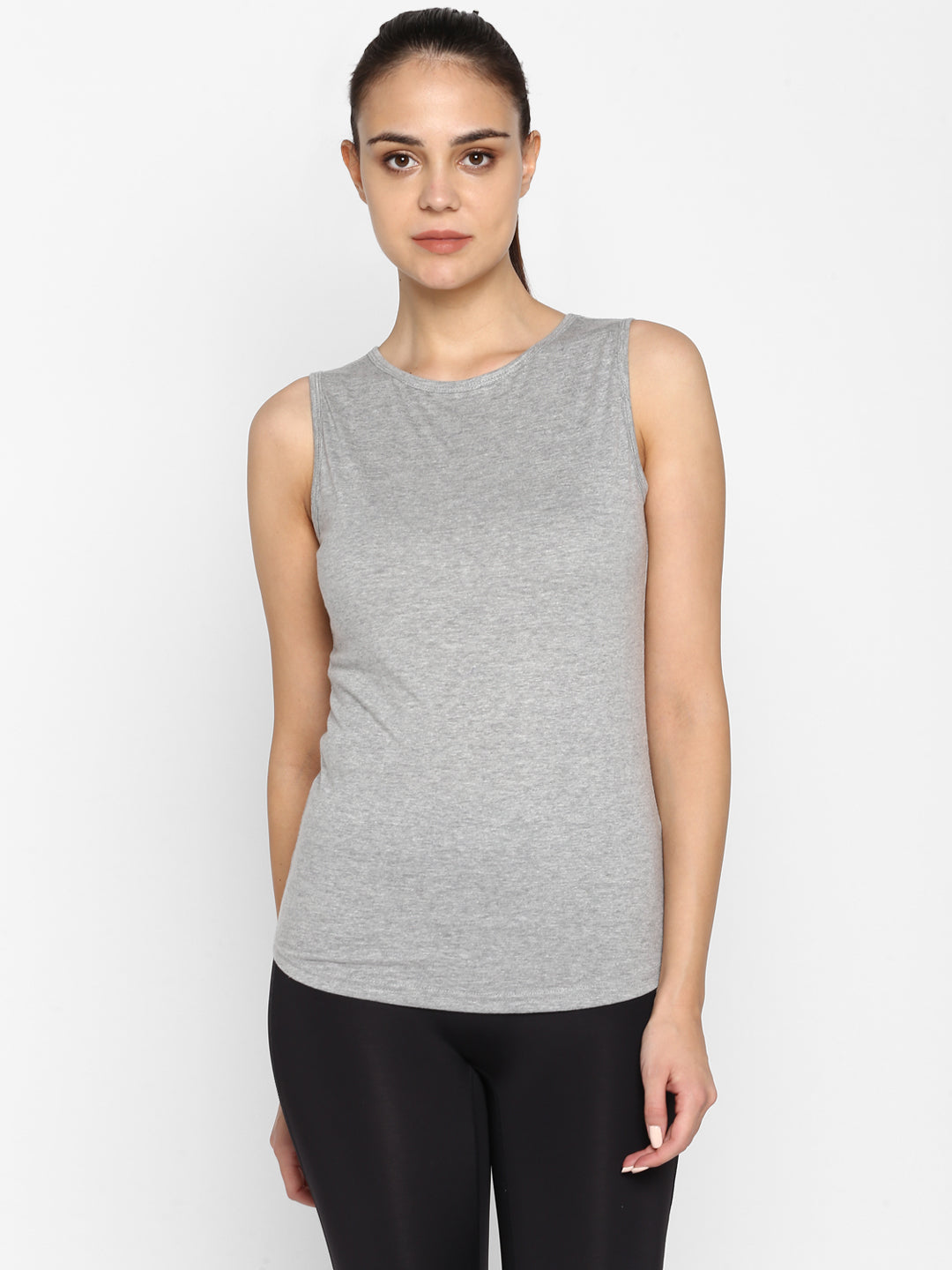 Ap'pulse Women's Sleeveless Round neck Tshirt