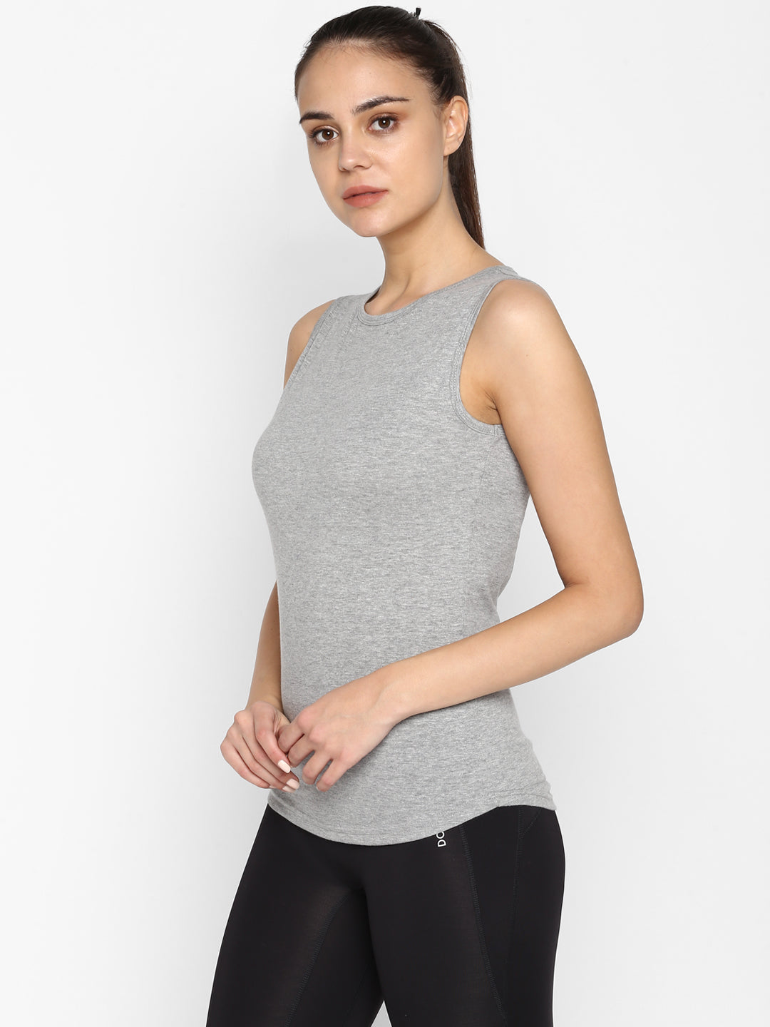 Ap'pulse Women's Sleeveless Round neck Tshirt