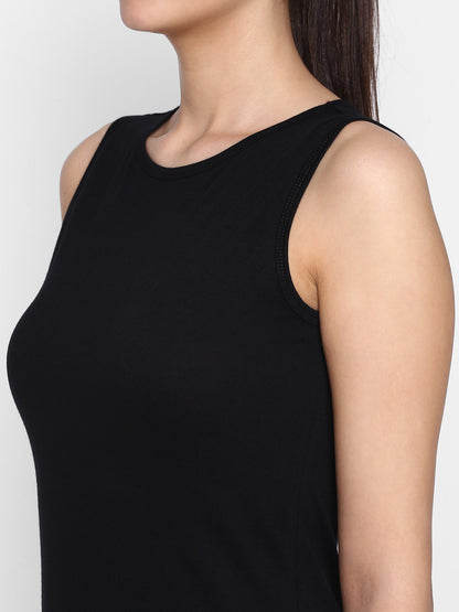 Appulse Women's Sleeveless Round neck T-Shirt | Women | Premium Cotton | Activewear | Athleisure