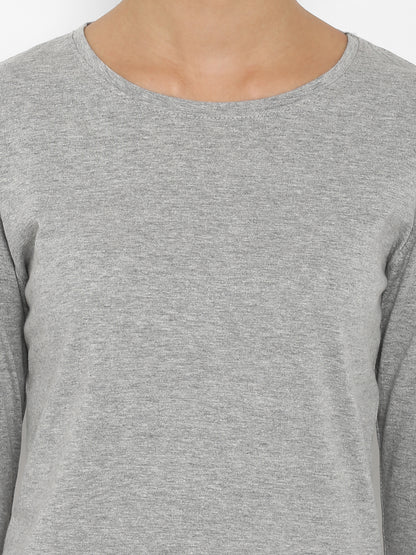 Appulse Women's Round Neck Long Sleeve Thumopen T-Shirt | Women | Premium Cotton | Activewear | Athleisure