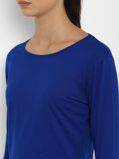 Appulse Women's Round Neck Long Sleeve Thumopen T-Shirt | Women | Premium Cotton | Activewear | Athleisure
