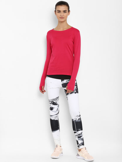 Appulse Women's Round Neck Long Sleeve Thumopen T-Shirt | Women | Premium Cotton | Activewear | Athleisure