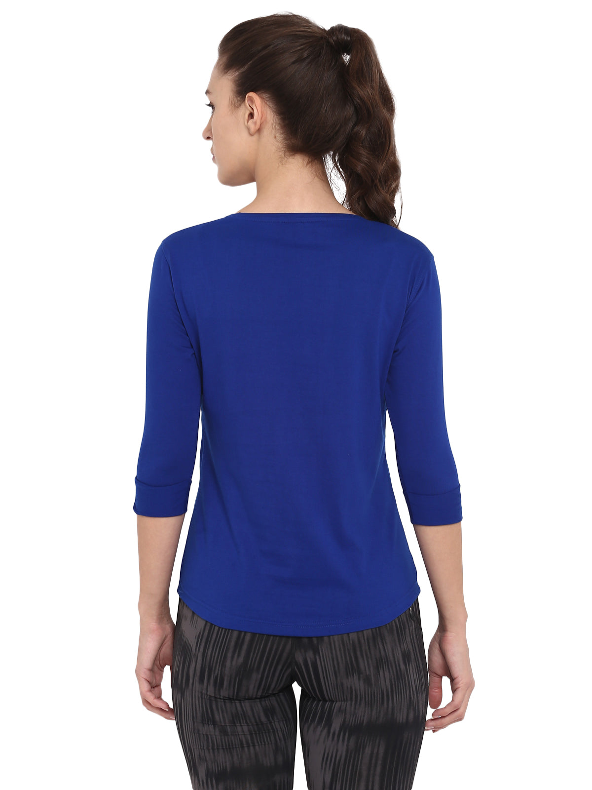 Ap'pulse Women's 3/4th sleeve Round Neck Tshirt