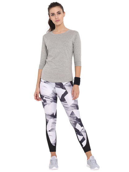Appulse Women's 3/4th sleeve Round Neck T-Shirt | Women | Premium Cotton | Activewear | Athleisure