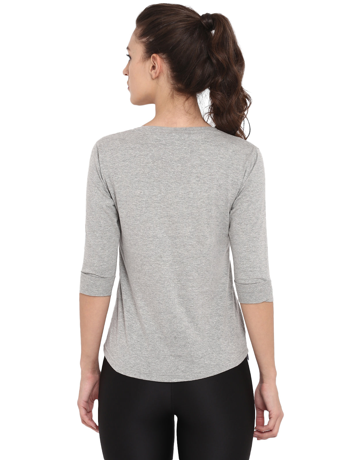 Ap'pulse Women's 3/4th sleeve Round Neck Tshirt