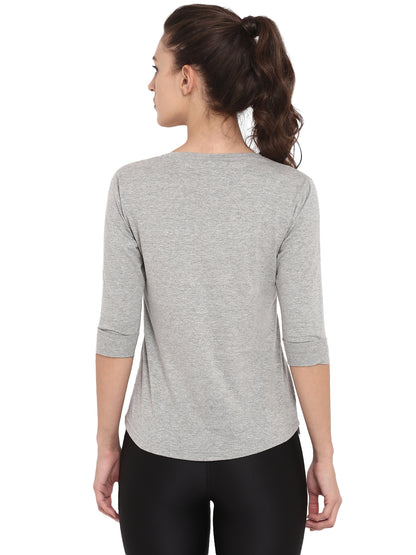 Appulse Women's 3/4th sleeve Round Neck T-Shirt | Women | Premium Cotton | Activewear | Athleisure