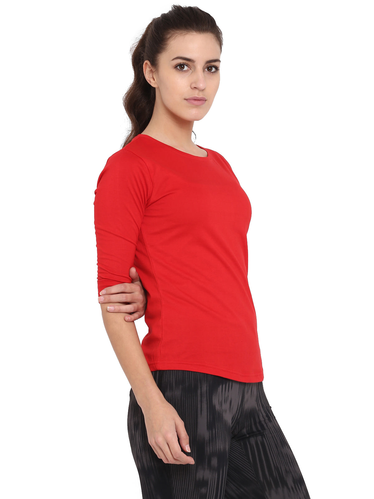 Ap'pulse Women's 3/4th sleeve Round Neck Tshirt