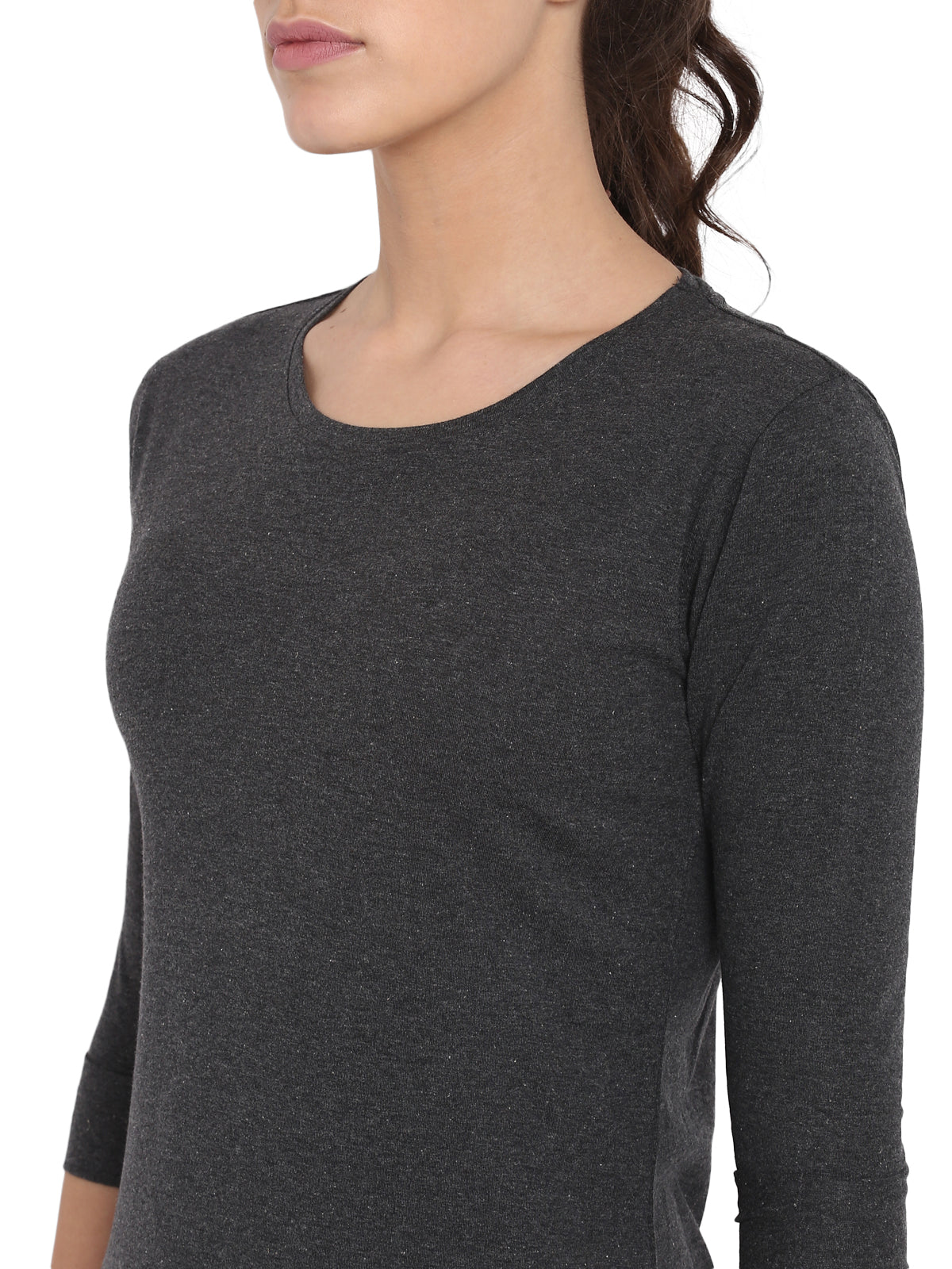 Ap'pulse Women's 3/4th sleeve Round Neck Tshirt