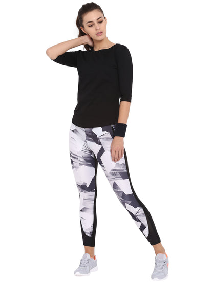 Appulse Women's 3/4th sleeve Round Neck T-Shirt | Women | Premium Cotton | Activewear | Athleisure