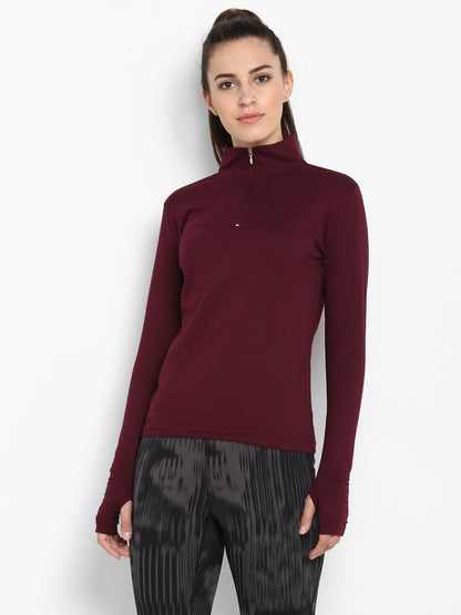 Appulse Women's Hi Neck Long Sleeve Thumb Hole T-Shirt | Women | Premium Cotton | Activewear | Athleisure