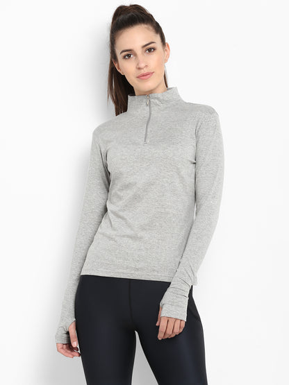 Appulse Women's Hi Neck Long Sleeve Thumb Hole T-Shirt | Women | Premium Cotton | Activewear | Athleisure