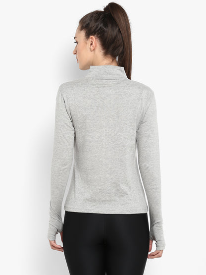 Appulse Women's Hi Neck Long Sleeve Thumb Hole T-Shirt | Women | Premium Cotton | Activewear | Athleisure