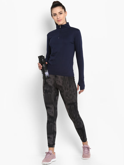 Appulse Women's Hi Neck Long Sleeve Thumb Hole T-Shirt | Women | Premium Cotton | Activewear | Athleisure