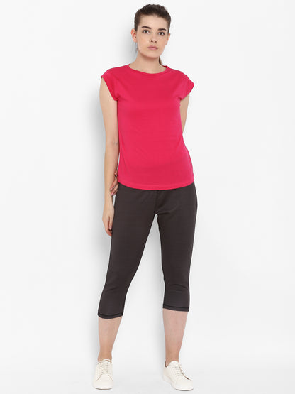 Appulse Women's Cap SleeveT-Shirt | Women | Premium Cotton | Activewear | Athleisure