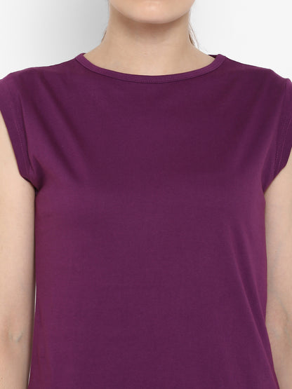 Appulse Women's Cap SleeveT-Shirt | Women | Premium Cotton | Activewear | Athleisure
