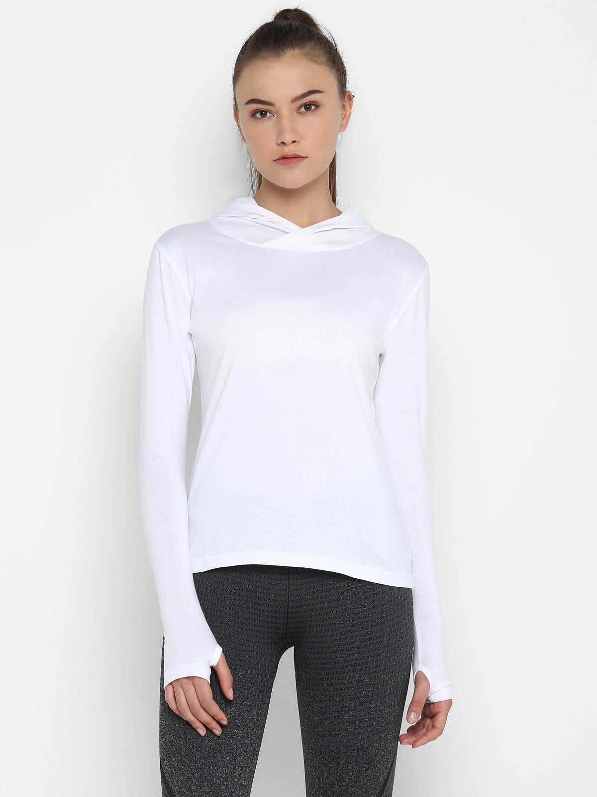 Ap'pulse Women's Hoodie Long Sleeve Thumbopen