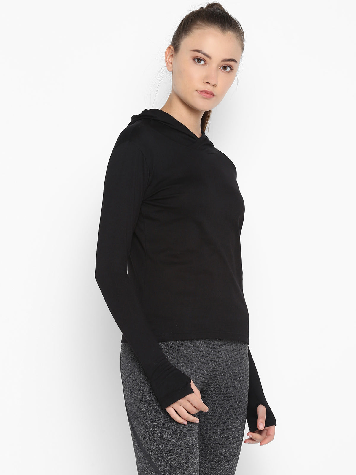 Ap'pulse Women's Hoodie Long Sleeve Thumbopen