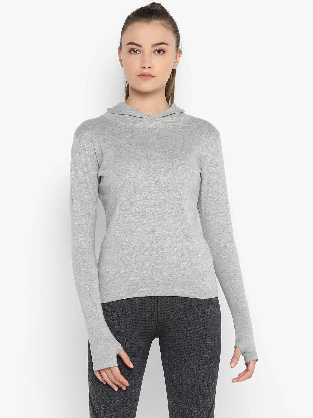 Ap'pulse Women's Hoodie Long Sleeve Thumbopen