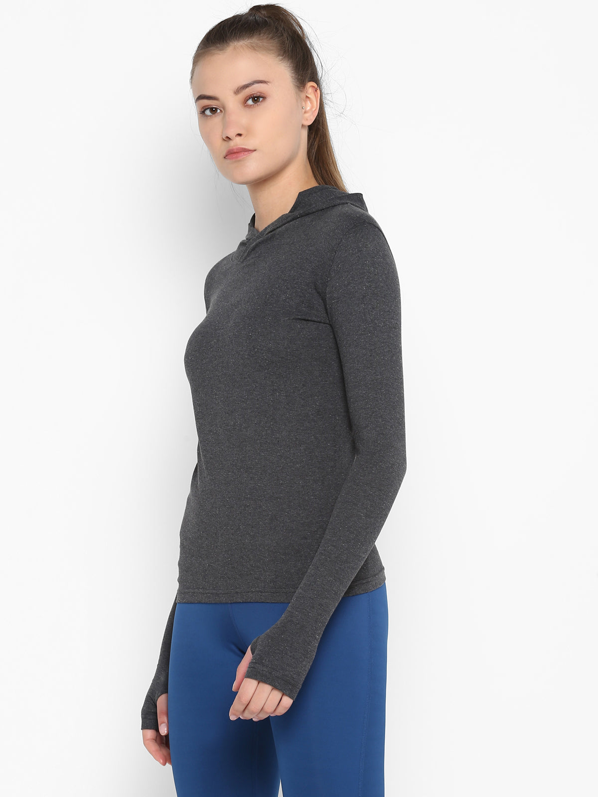 Ap'pulse Women's Hoodie Long Sleeve Thumbopen