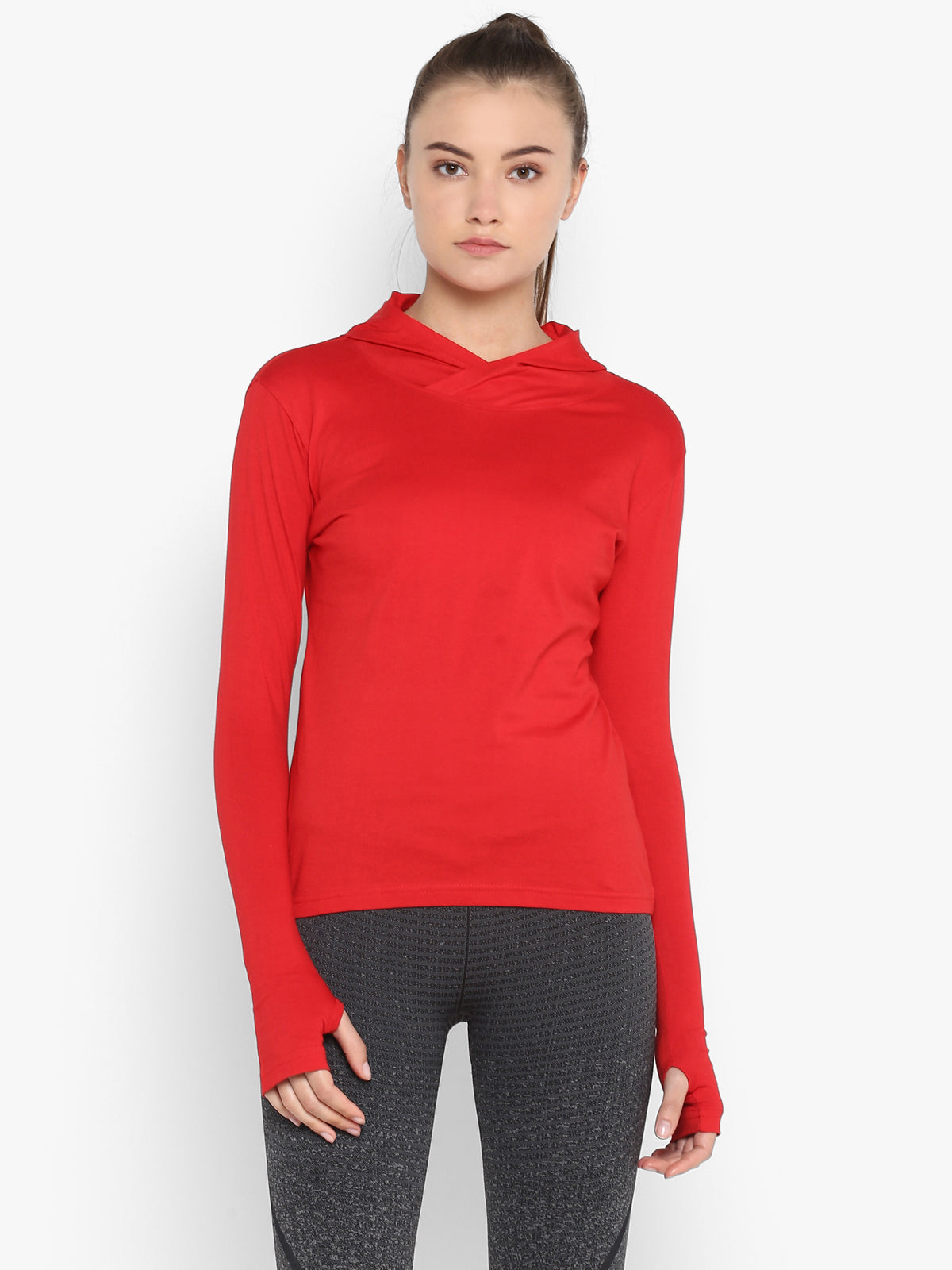 Ap'pulse Women's Hoodie Long Sleeve Thumbopen