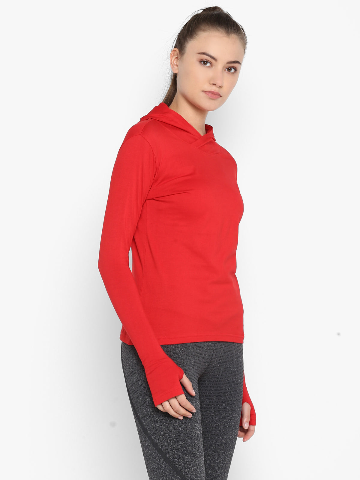 Ap'pulse Women's Hoodie Long Sleeve Thumbopen