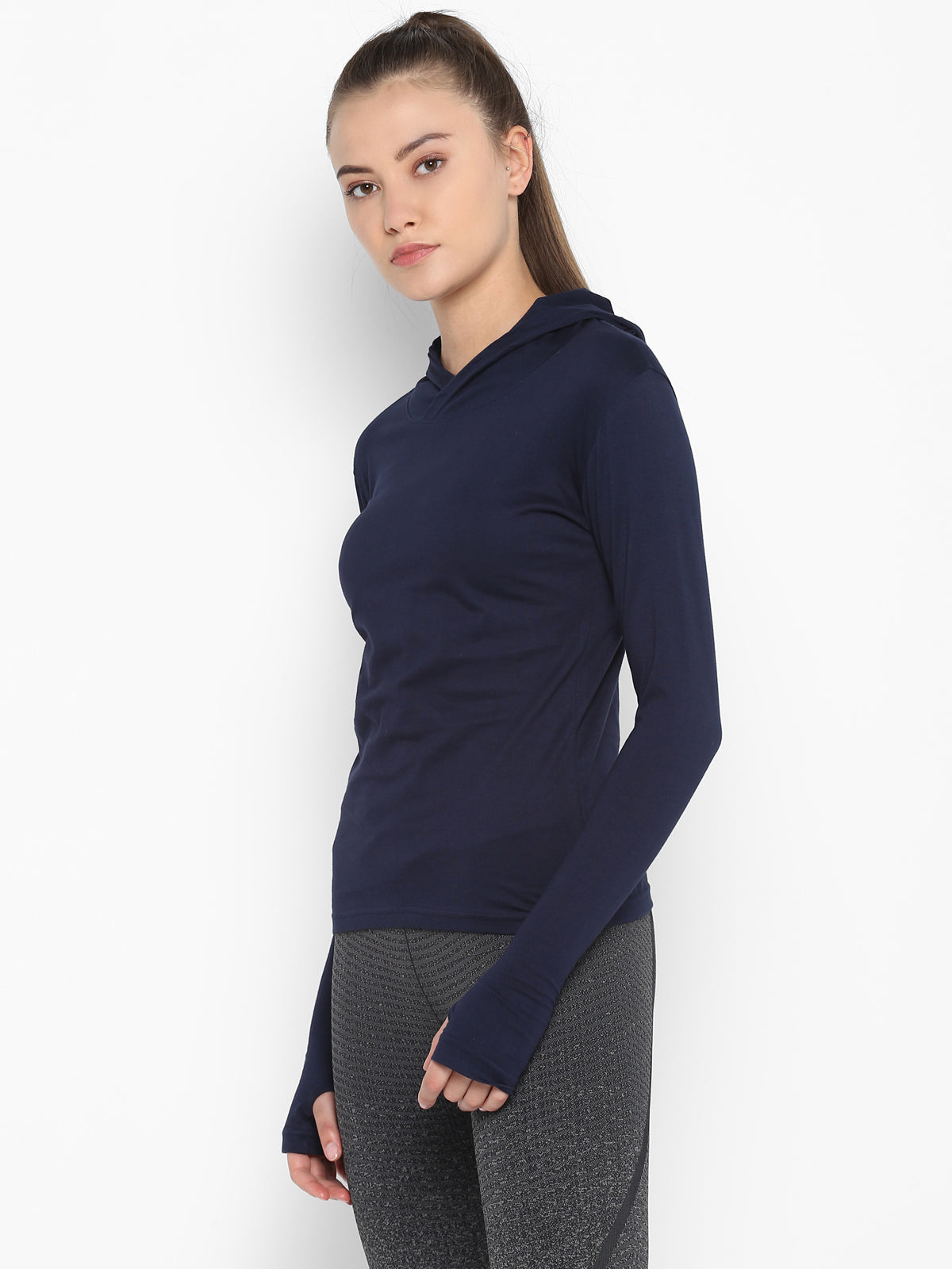 Ap'pulse Women's Hoodie Long Sleeve Thumbopen