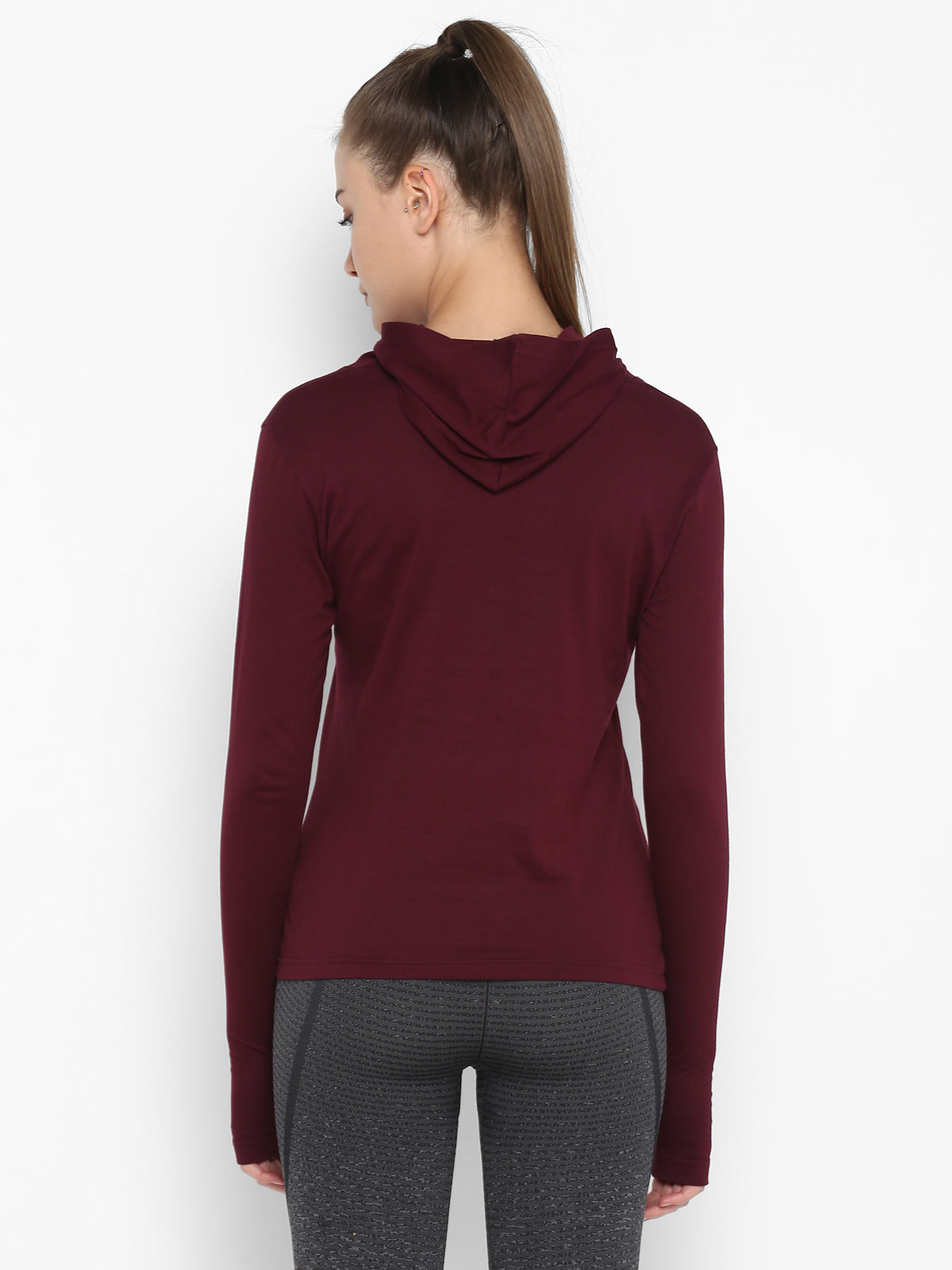 Ap'pulse Women's Hoodie Long Sleeve Thumbopen