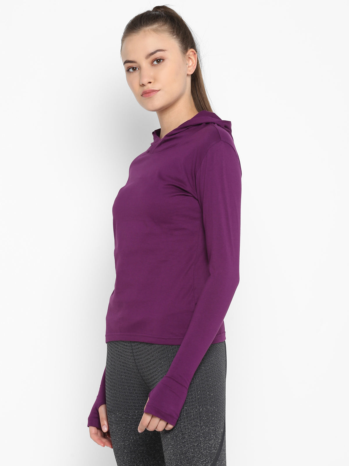 Ap'pulse Women's Hoodie Long Sleeve Thumbopen