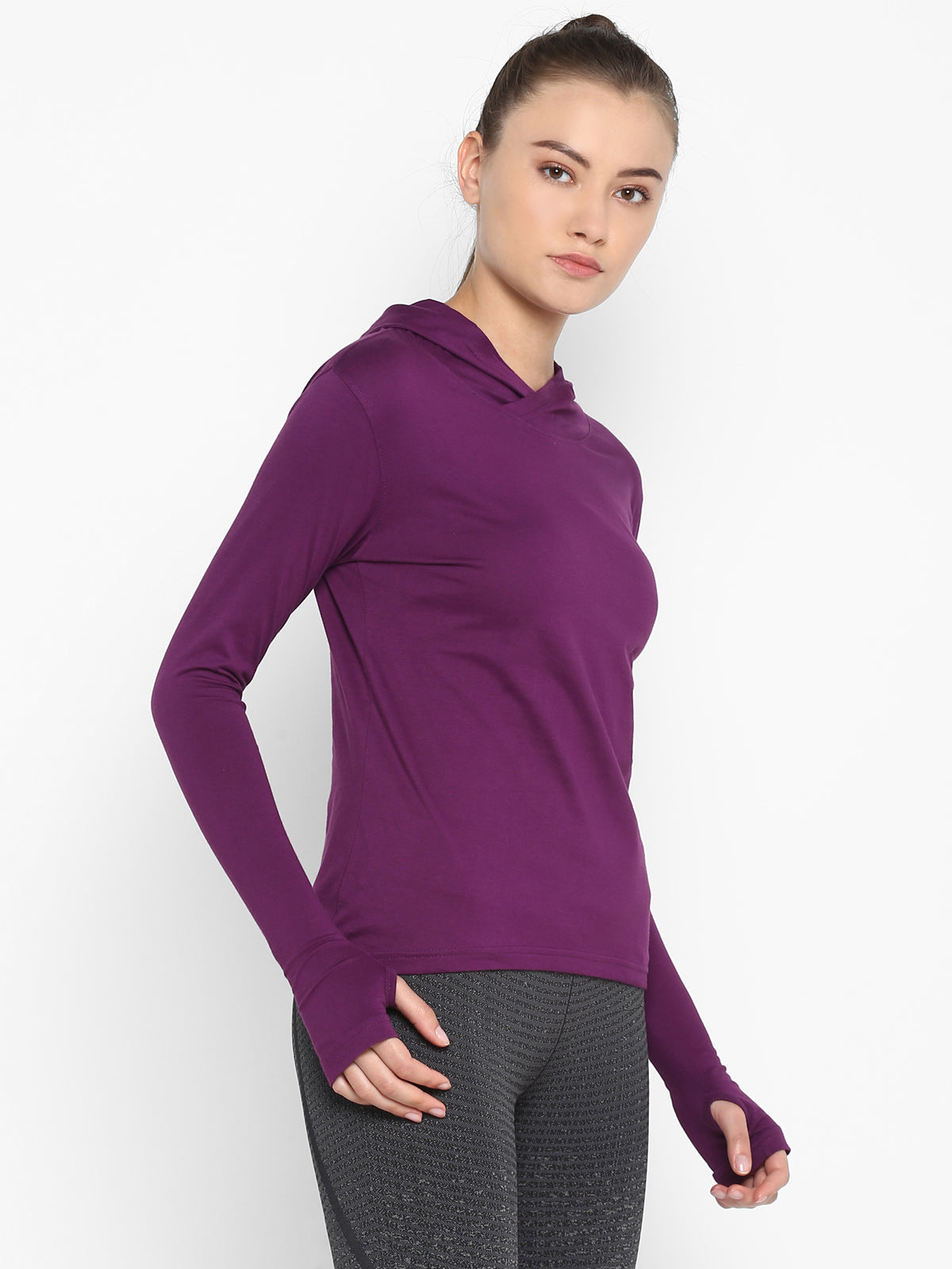 Ap'pulse Women's Hoodie Long Sleeve Thumbopen